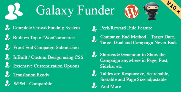 Galaxy funder woocommerce crowdfunding system plugin wordpress Galaxy funder woocommerce crowdfunding system plugin wordpress
