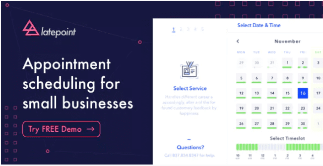 LatePoint Appointment Booking Reservation plugin for WordPress LatePoint Appointment Booking Reservation plugin for WordPress