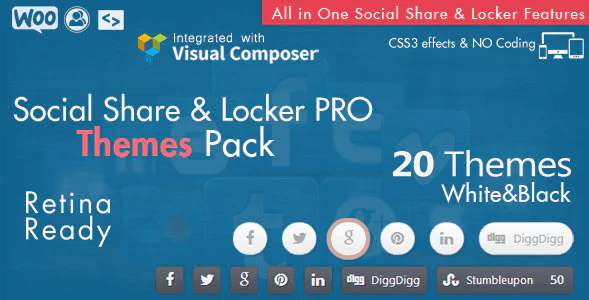 Social share locker pro theme pack wb plugin wordpress Social share locker pro - meilleurs plugins WordPress WPBakery