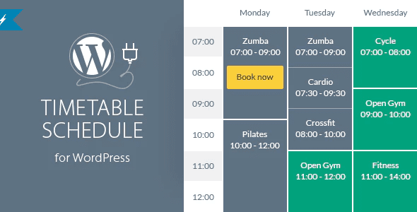 Timetable responsive schedule for wordpress plugin Timetable responsive schedule for wordpress plugin