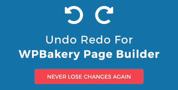 Undo redo for wpbakery page builder plugin wordpress