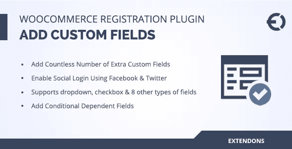 Woocommerce Registration Add Custom Fields to Signup Form plugin WordPess