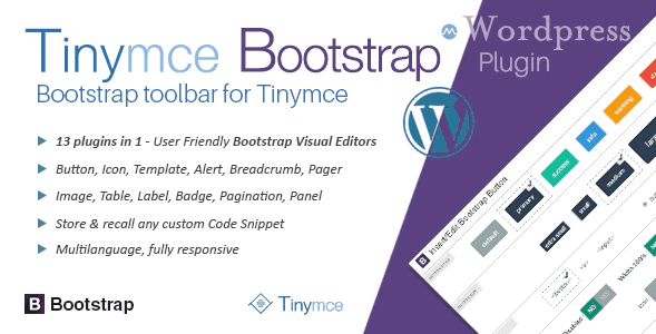 Tinymce bootstrap plugin for wordpress 1 Tinymce bootstrap - meilleurs plugins WordPress WPBakery