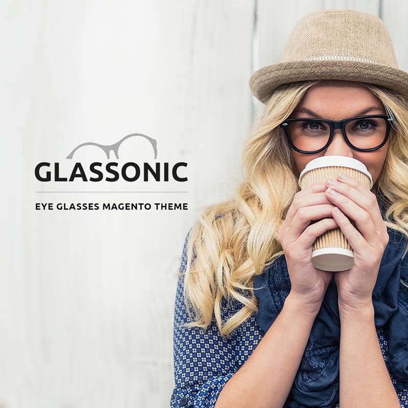 Thème Magento pour vente des lunettes designer
