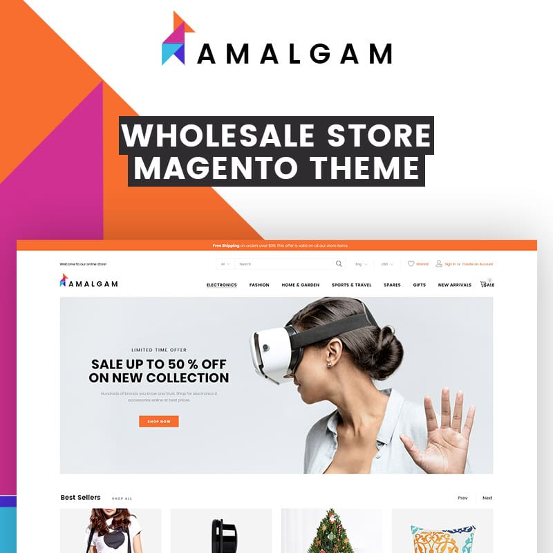 Amalgam – Thème Magento pour magasins de vente en gros
