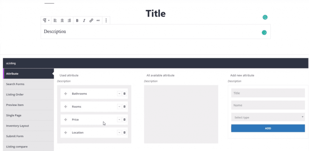 Add new listing types ulisting plugin wordpress