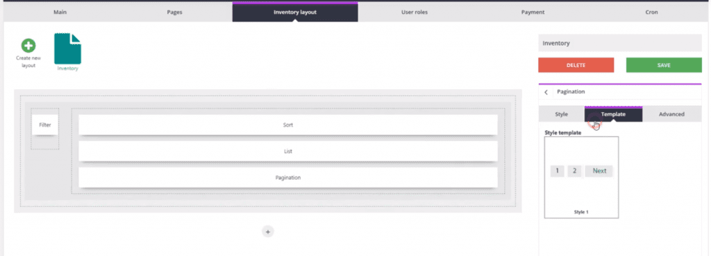 Inventory layout page ulisting plugin wordpress