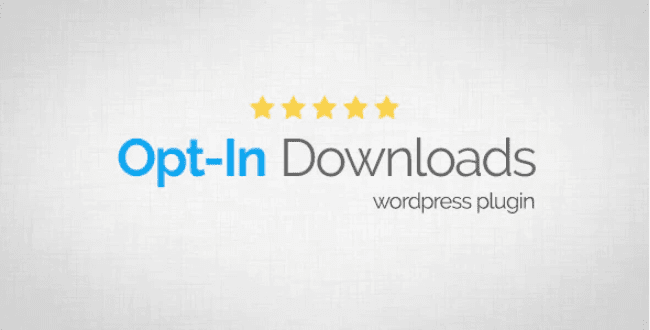 Opt in downloads wordpress plugin plugins WordPress pour gérer les téléchargements-Opt in downloads