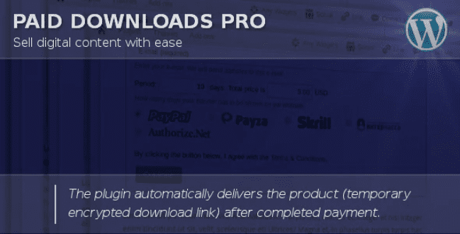 Paid downloads pro plugin wordpress meilleurs plugins WordPress-Paid downloads pro