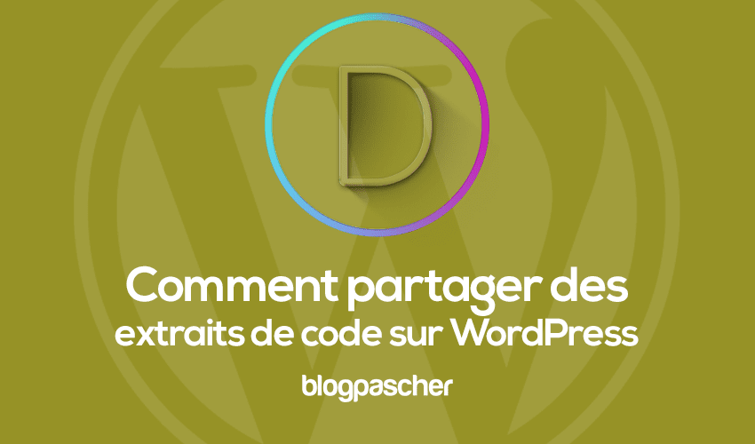 Comment partager des extraits de code sur WordPress
