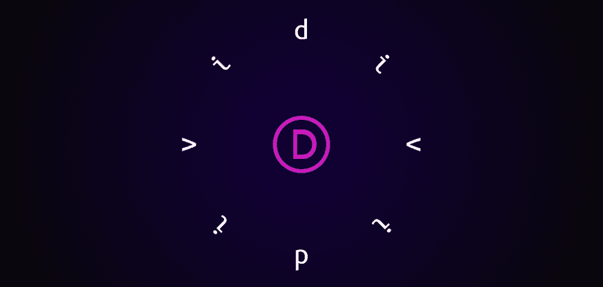 مثال على نص منحني divi