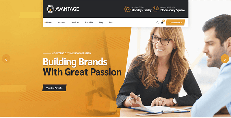 Avantage theme wordpress creer site web entreprise consulting