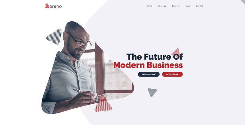 Moreno тема wordpress създаване на уебсайт бизнес консултации