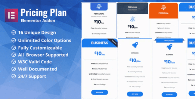 Pricing plan pricing table elementor addon plugin wordpress Pricing plan pricing table elementor addon plugin wordpress