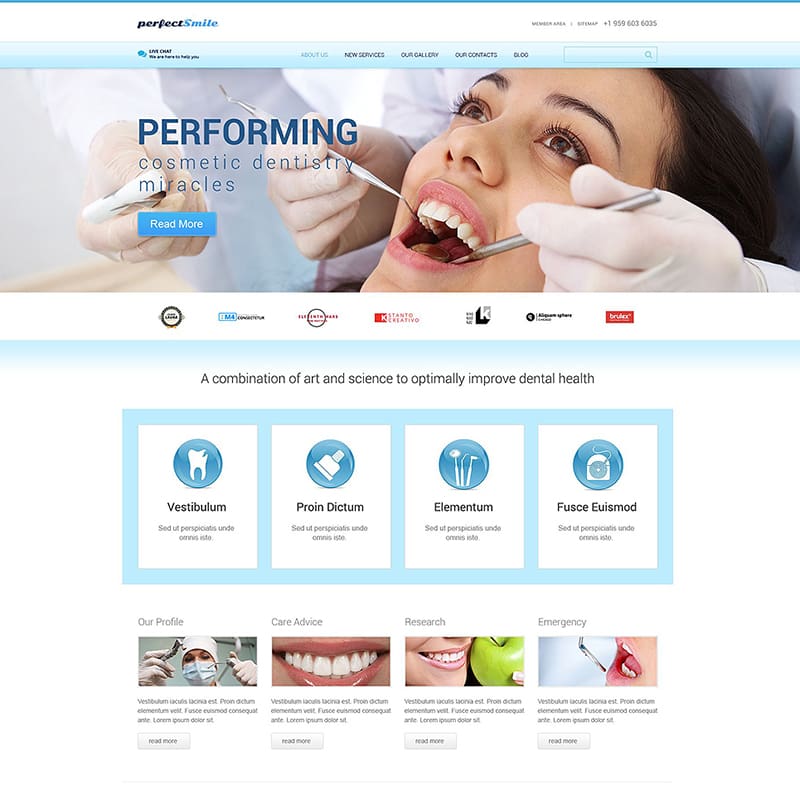 Dentistry Responsive WordPress Theme
