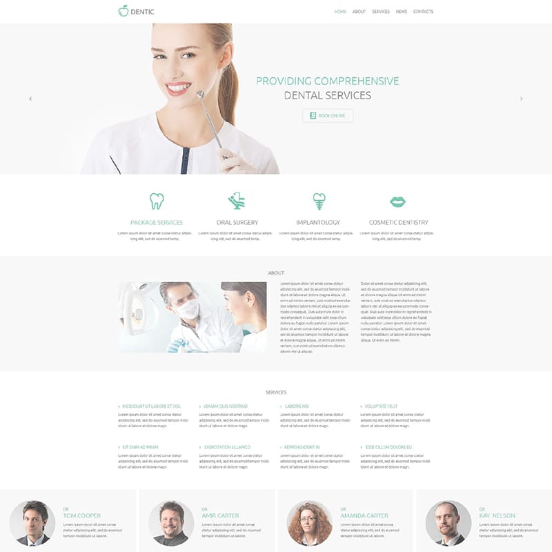 Dentist WordPress Template 