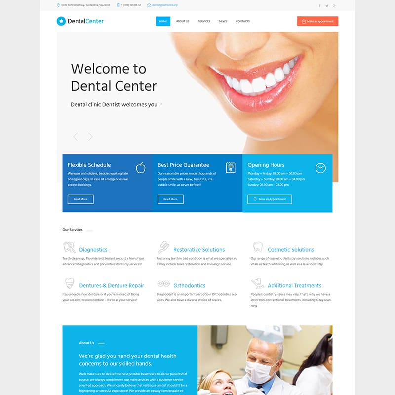 Dentistry WP Theme 