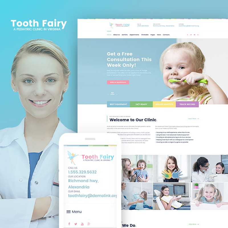 Pediatric Clinic WP Theme 
