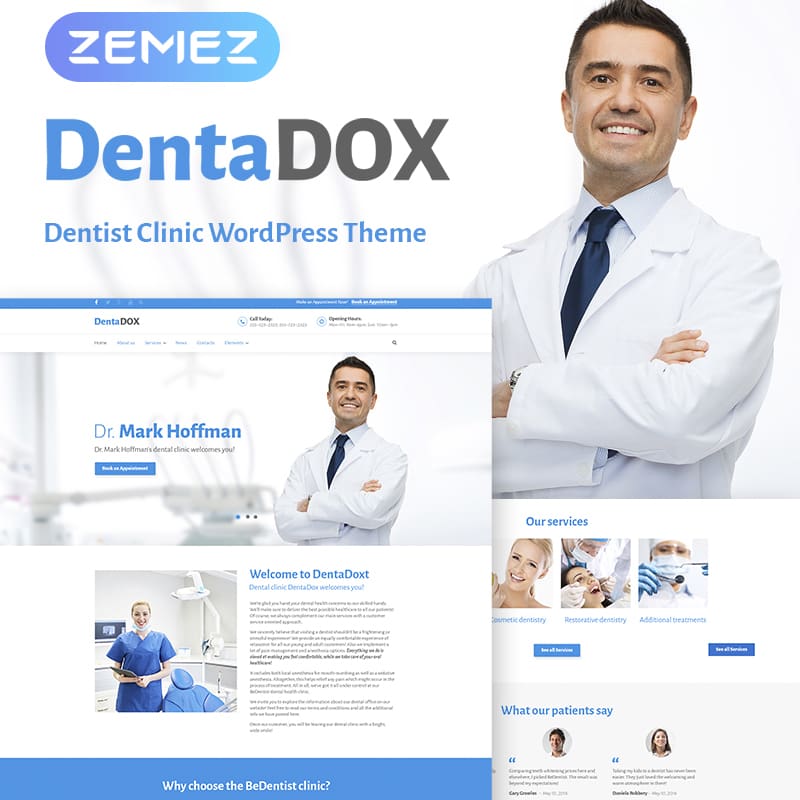 DentaDox - Denistry Clinic WordPress Theme