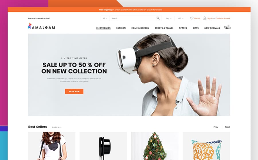 73230 big Amalgam – thème Magento pour magasin de vente en gros