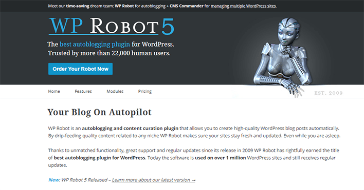Wp robot plugin wordpress créer blog automatique Wp robot plugin wordpress créer blog automatique