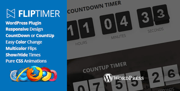 Fliptimer jquery countdown timer wordpress plugin meilleurs plugins WordPress de compte à rebours - Fliptimer
