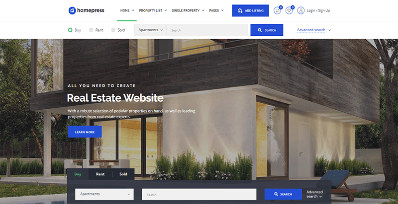 Homepress home real estate v2 Homepress home real estate v2
