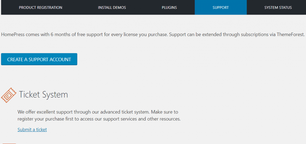 Homepress support Homepress support