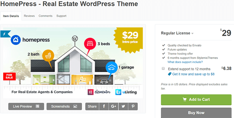 Homepress acheter thème wordpress