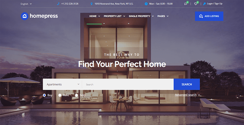 Homepress home search over image Homepress home search over image
