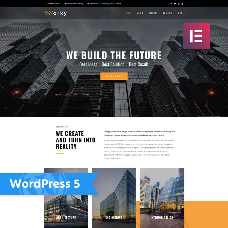 76333 big Worky WordPress Theme