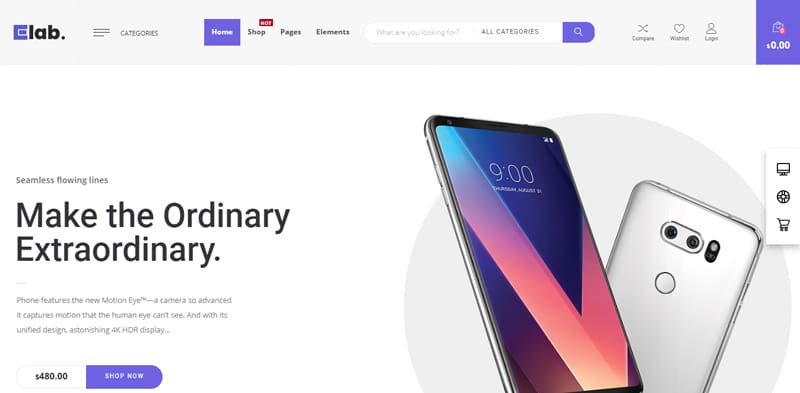 Thème wordpress elab demo minimal
