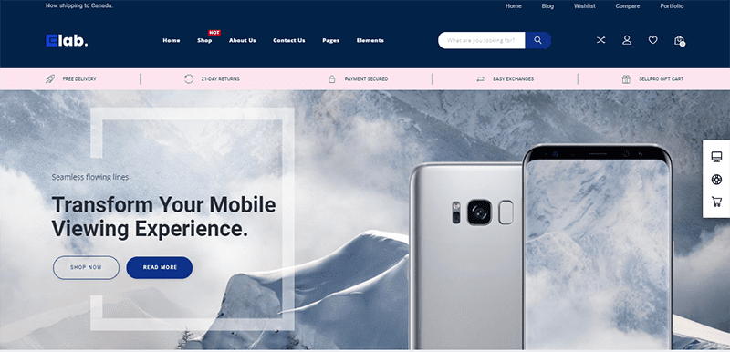 Thème wordpress elab demo strong