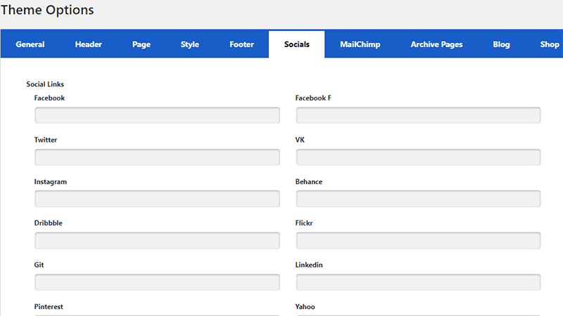 Thème wordpress elab theme options socials Thème wordpress elab theme options socials