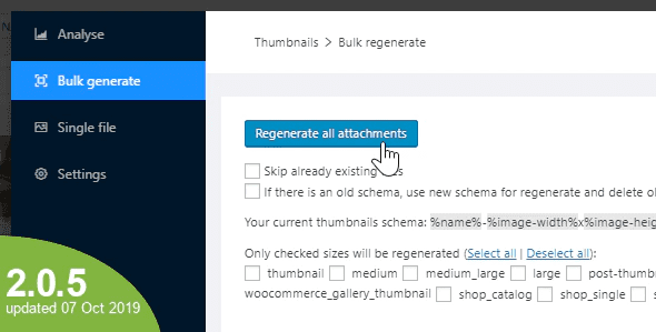 plugins WordPress pour créer des vignettes - WordPress real thumbnail generator bulk regenerate thumbnails upload folder plugin wordpress