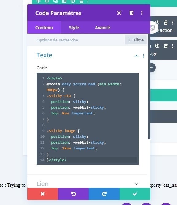 Ajouter module code sur divi Ajouter module code sur divi