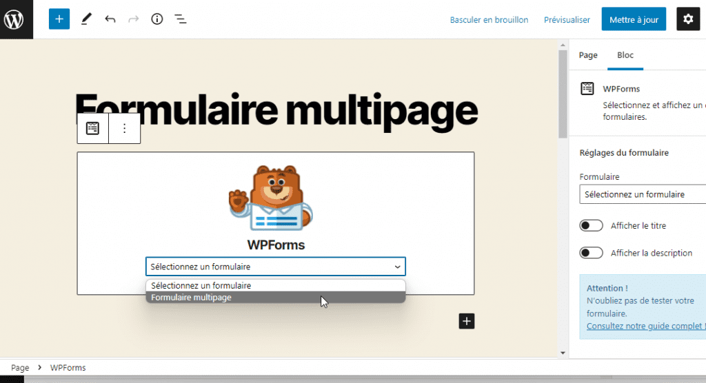 créer un formulaire multipage avec WPForms-13 » BlogPasCher