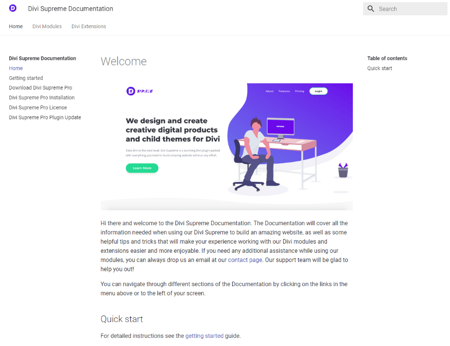 Documentation et support divi supreme Documentation et support divi supreme