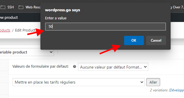 Définir une valeur de prix woocommerce Définir une valeur de prix woocommerce