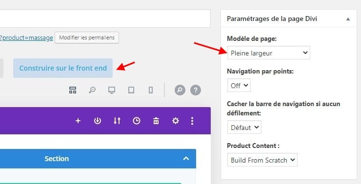 Afficher produit pleine largeur divi woocommerce Afficher produit pleine largeur divi woocommerce