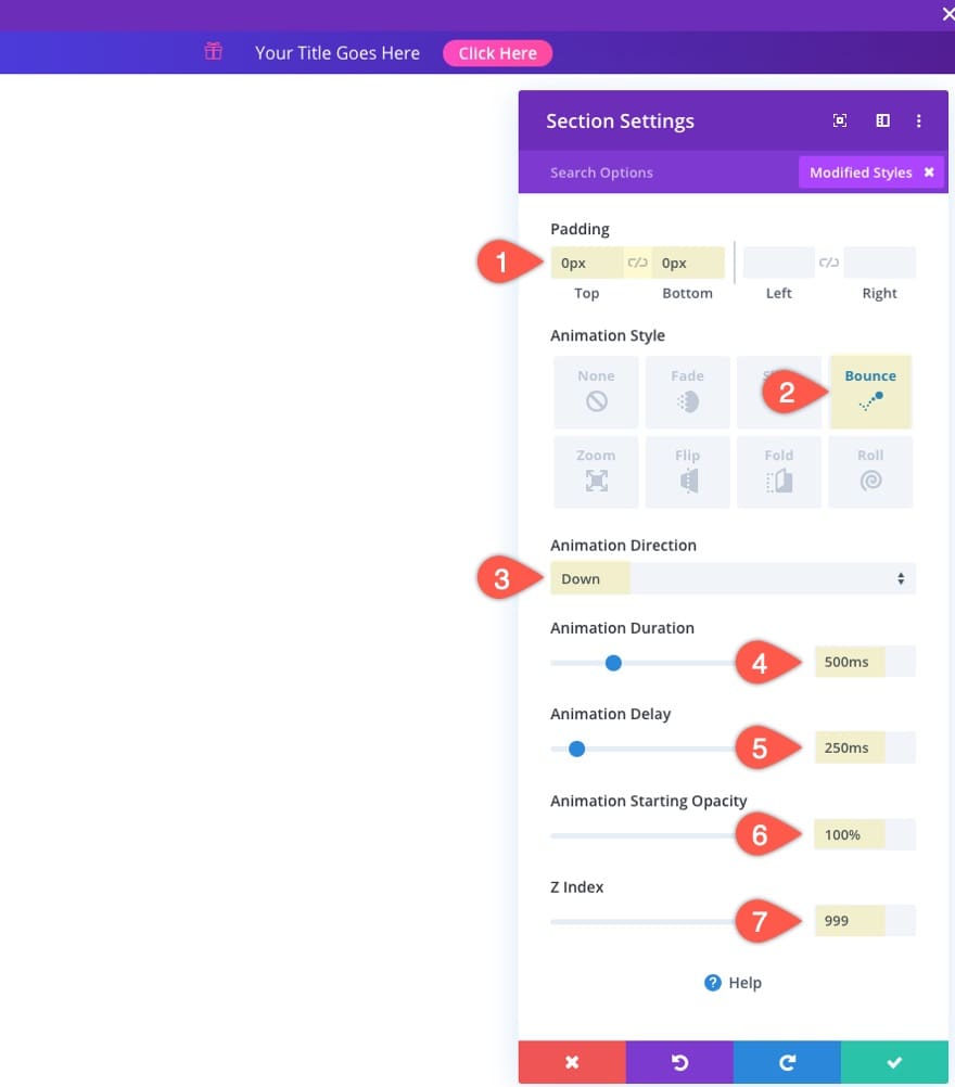 Personnaliser animation module divi Personnaliser animation module divi