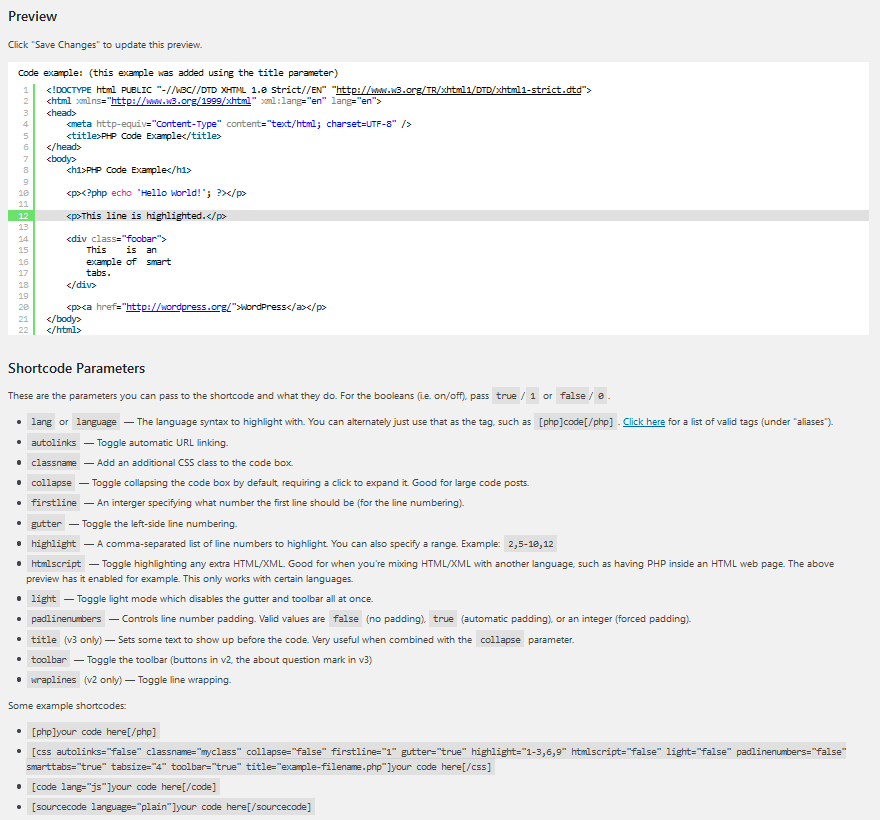 Voir les modifications divi syntaxhighliter Voir les modifications divi syntaxhighliter