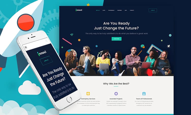 62355 big Startup & Agence de création numérique thème WordPress adaptatif