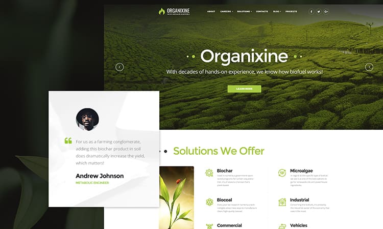 64672 big Organixine - Thème WordPress Société de biocarburant