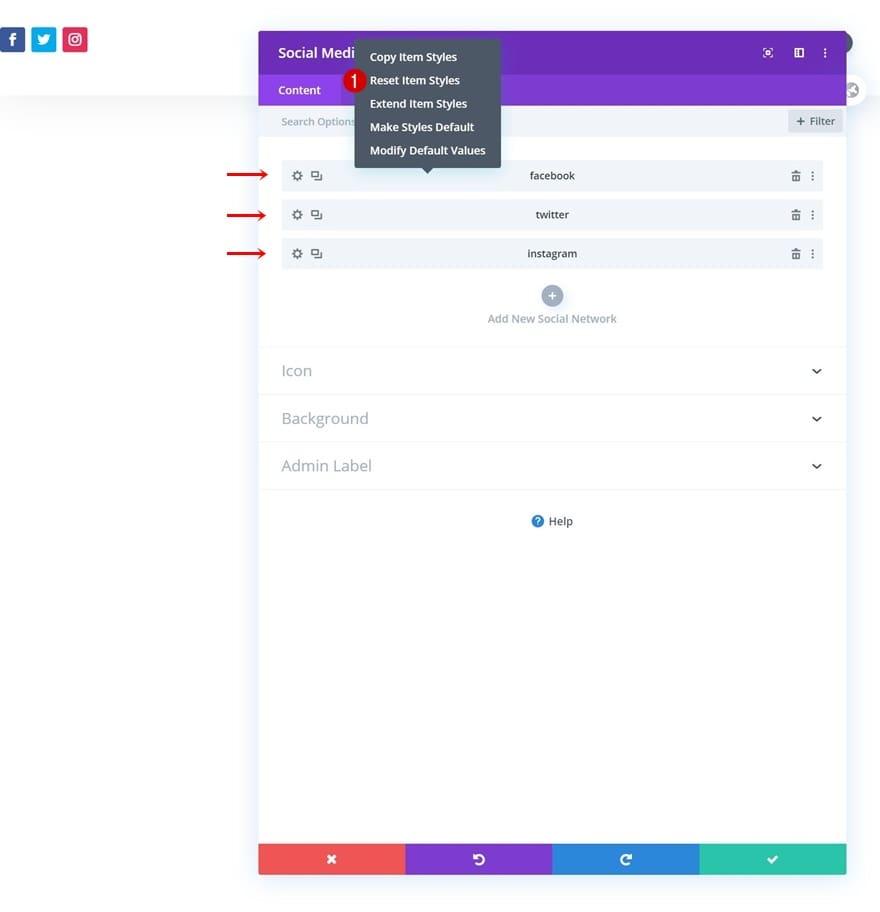 Réinitialiser le style dun module divi Réinitialiser le style dun module divi