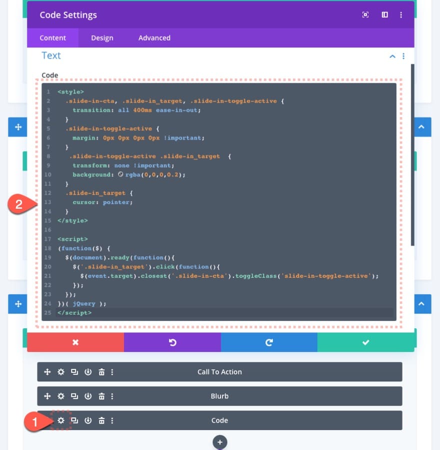 Ajouter code jquery Ajouter code jquery