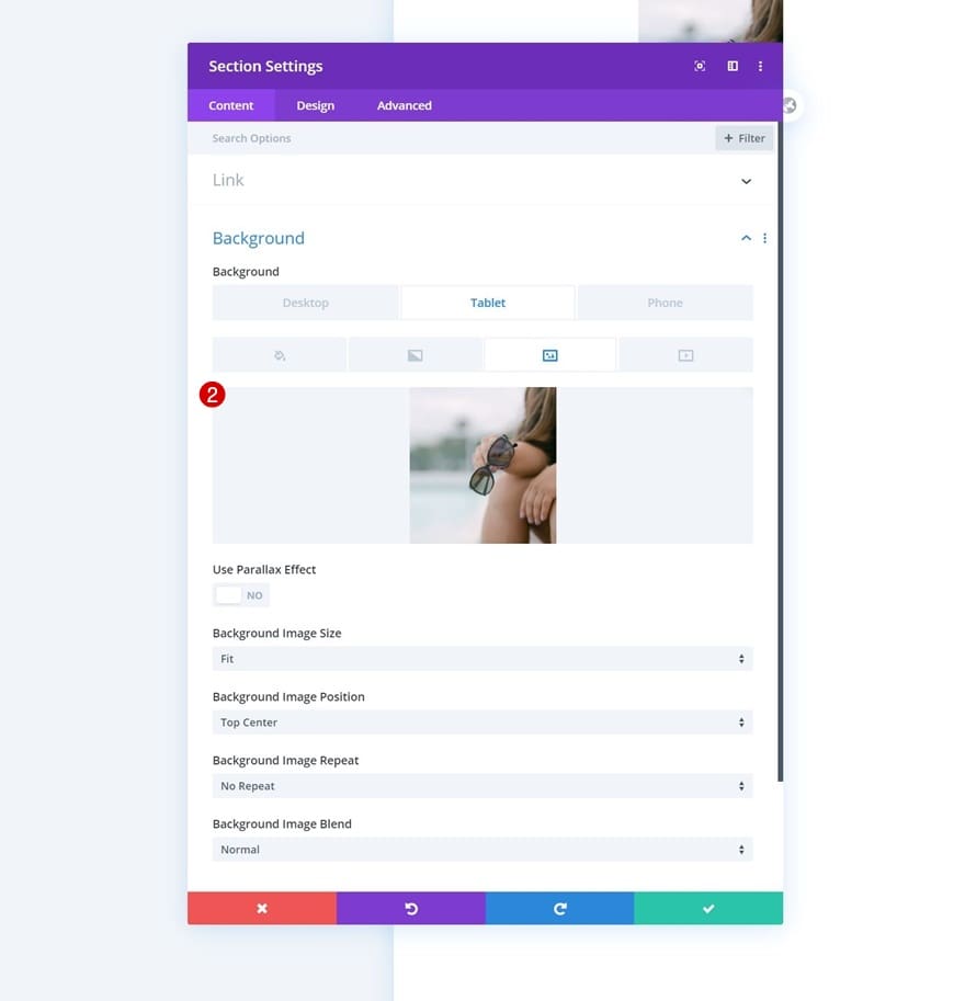 Ajouter une image de fond carrée Ajouter une image de fond carrée