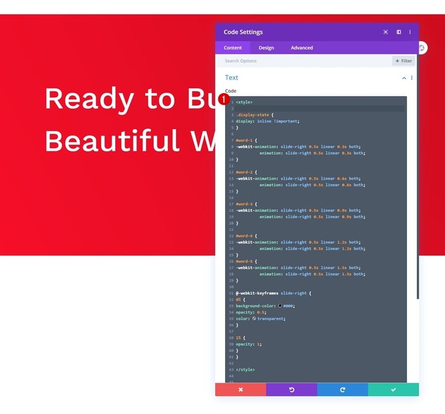 Coller du code css divi Coller du code css divi