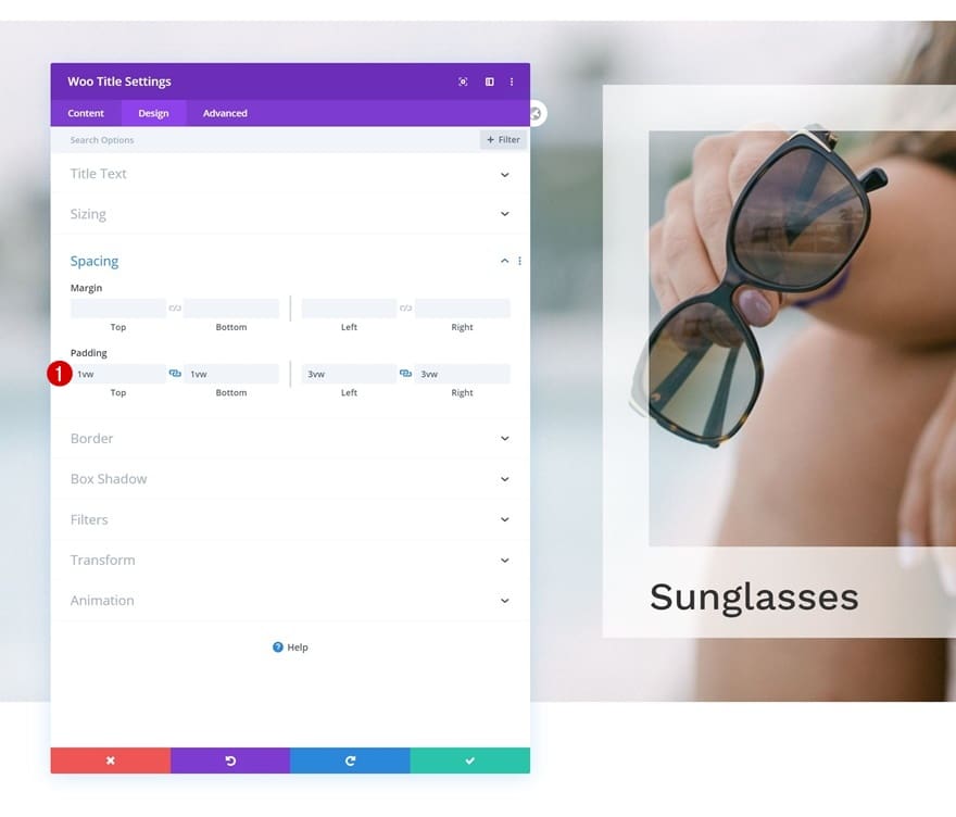 Configurer espacement module titre divi Configurer espacement module titre divi