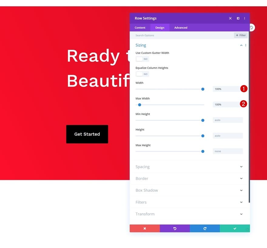 Dimensionnement section divi Dimensionnement section divi